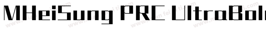 MHeiSung PRC UltraBold字体转换